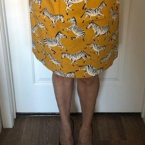 Summer skirt 98% cotton 2% spandex with lining.